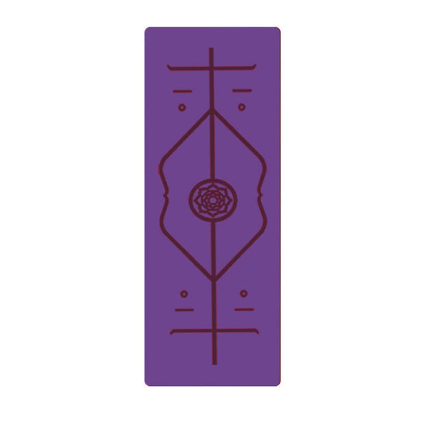 Slip TPE Yoga Mat Position Line Beginner