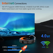 W2 ATV Androidtv11 Smart TVBox AmlogicS905W2 Dual Wifi