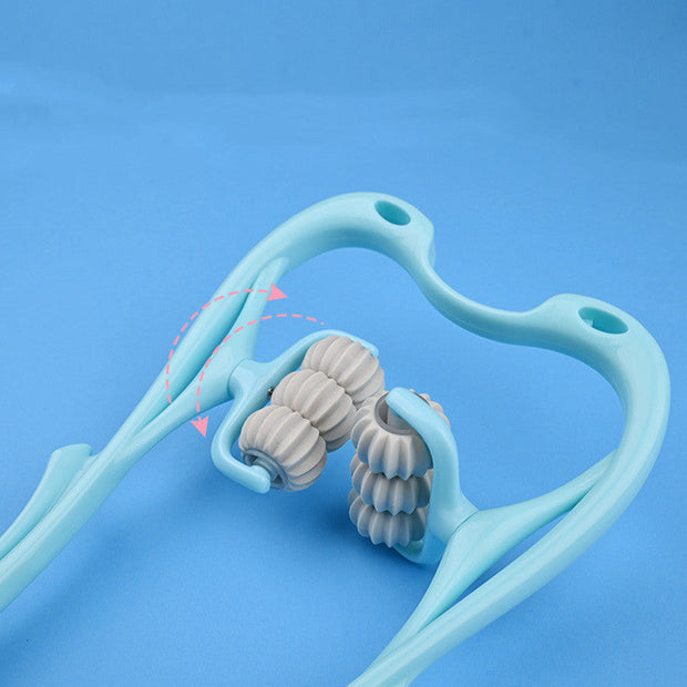 -wheel Neck Massager Massage Relieve Roller Massage Tool