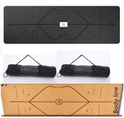 Slip TPE Yoga Mat Position Line Beginner