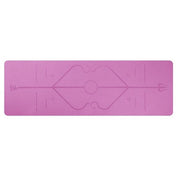 Slip TPE Yoga Mat Position Line Beginner