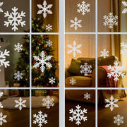 135Pcs Christmas Window Clings Snowflakes Window Decals Static Window Stickers For Christmas Decorations Window Decor Ornaments Xmas Party Supplies Thanksgiving Party Decor -5-Sheet,Christmas