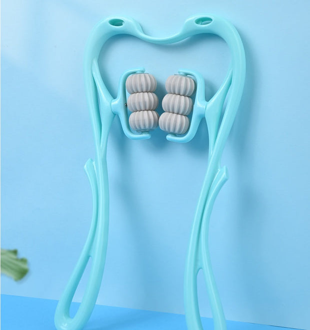 -wheel Neck Massager Massage Relieve Roller Massage Tool