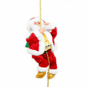 Electric Christmas Santa Claus Climbing Rope Ladder Musical Toy Xmas Gift Decor