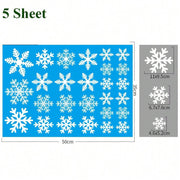 135Pcs Christmas Window Clings Snowflakes Window Decals Static Window Stickers For Christmas Decorations Window Decor Ornaments Xmas Party Supplies Thanksgiving Party Decor -5-Sheet,Christmas